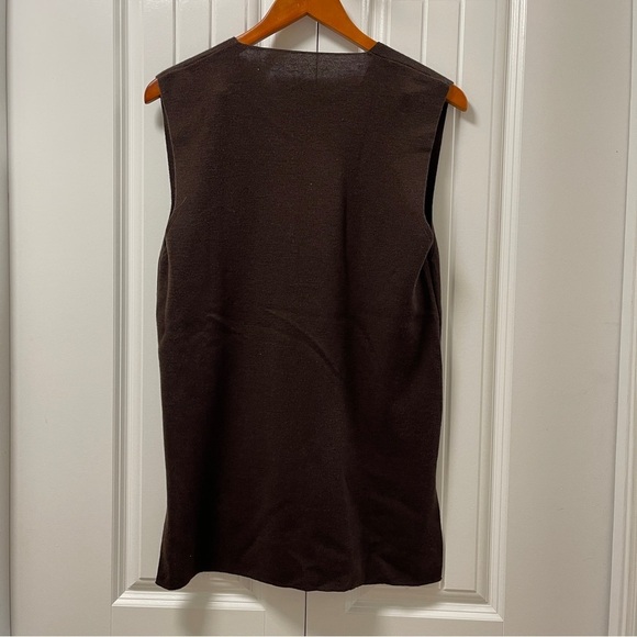 NWT Vintage Marks & Spencer Wool Vest Brown - Picture 4 of 14